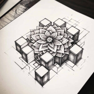 ornamental-web – tattoo design ideas free ai generated – holy-pattern – for-outer-arm – Gallery: mandalas-and-similar-inkby-ai