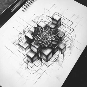 symmetric – tattoo design ideas free ai generated – circle-of-unity – for-upper-shoulder – Gallery: mandalas-and-similar-inkby-ai