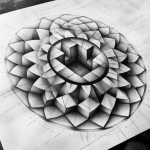 unbroken-circle – tattoo design ideas free ai generated – detailed-lines – for-hand – Gallery: mandalas-and-similar-inkby-ai