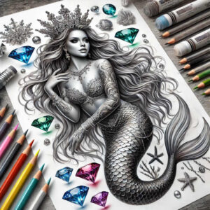 mermaids tattoo design ideas vivid detail detailed scales embodying resilience
