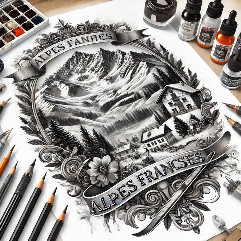 fire-tattoo – tattoo design ideas free ai generated – surrealism-dream-motifs – for-collarbone – Gallery: nature-inkby-ai
