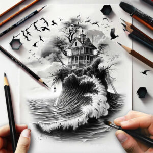mountain-scenery-tattoo – tattoo design ideas free ai generated – realism-micro-realism – for-hand – Gallery: nature-inkby-ai