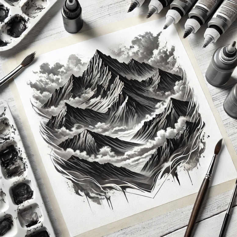 natural-scenery-tattoo – tattoo design ideas free ai generated – realism-light-play – for-triceps – Gallery: nature-inkby-ai