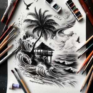 nature tattoo design ideas bold highlights botanical art symbol of determination