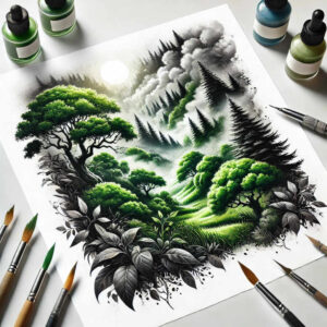 nature tattoo design ideas artistic contrast fauna for forearm
