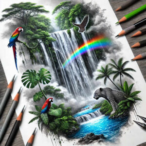 nature tattoo design ideas Realism smooth gradients floral for upper shoulder
