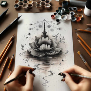 nature tattoo design ideas glossy natural detail symbolising resilience