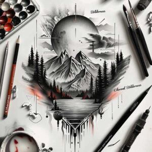 nature tattoo design ideas Realism visual accuracy wildlife for spine