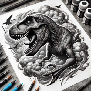 animals-and-harmony – tattoo design ideas free ai generated – realism-realistic-contrast – for-collarbone – Gallery: other-animals-inkby-ai