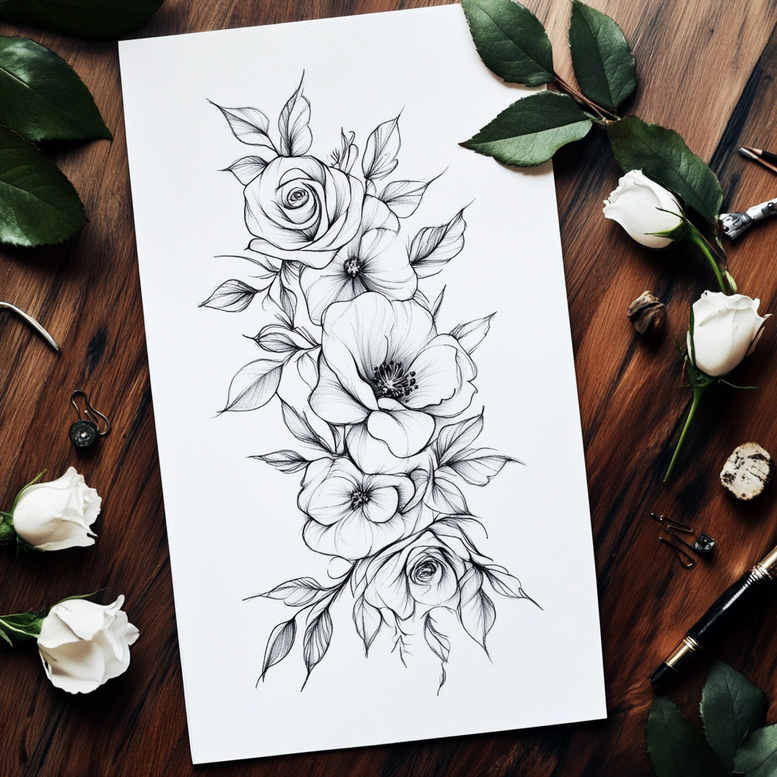animals-life-symbol – tattoo design ideas free ai generated – realism-photo-like-tattoo – for-upper-chest – Gallery: other-animals-inkby-ai