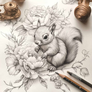 animals-with-contour – tattoo design ideas free ai generated – realism-clean-background – for-upper-chest – Gallery: other-animals-inkby-ai