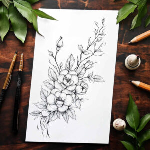 animals-with-shading – tattoo design ideas free ai generated – realism-fine-lines – for-scapula – Gallery: other-animals-inkby-ai