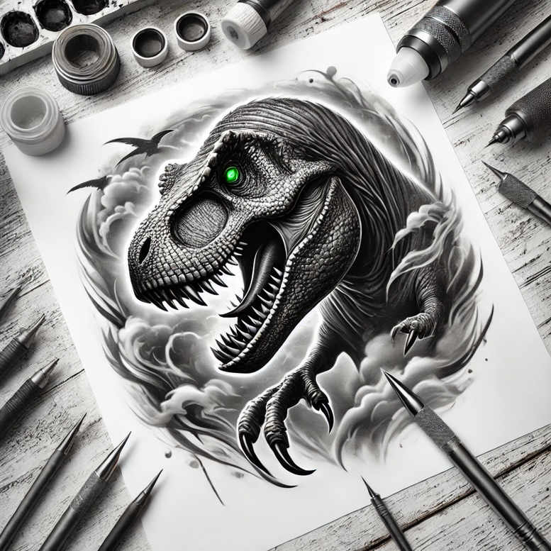 animals-with-spiritual-motif – tattoo design ideas free ai generated – surrealism-beyond-reality – for-thigh – Gallery: other-animals-inkby-ai