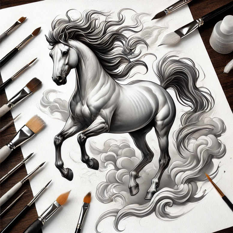 animals-with-symbols – tattoo design ideas free ai generated – surrealism-hallucinogenic – for-inner-arm – Gallery: other-animals-inkby-ai