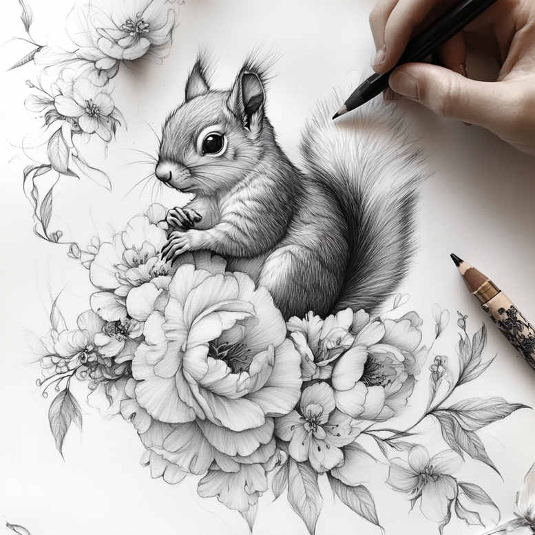 realistic-animals – tattoo design ideas free ai generated – neotraditional-color-overlays – for-scapula – Gallery: other-animals-inkby-ai