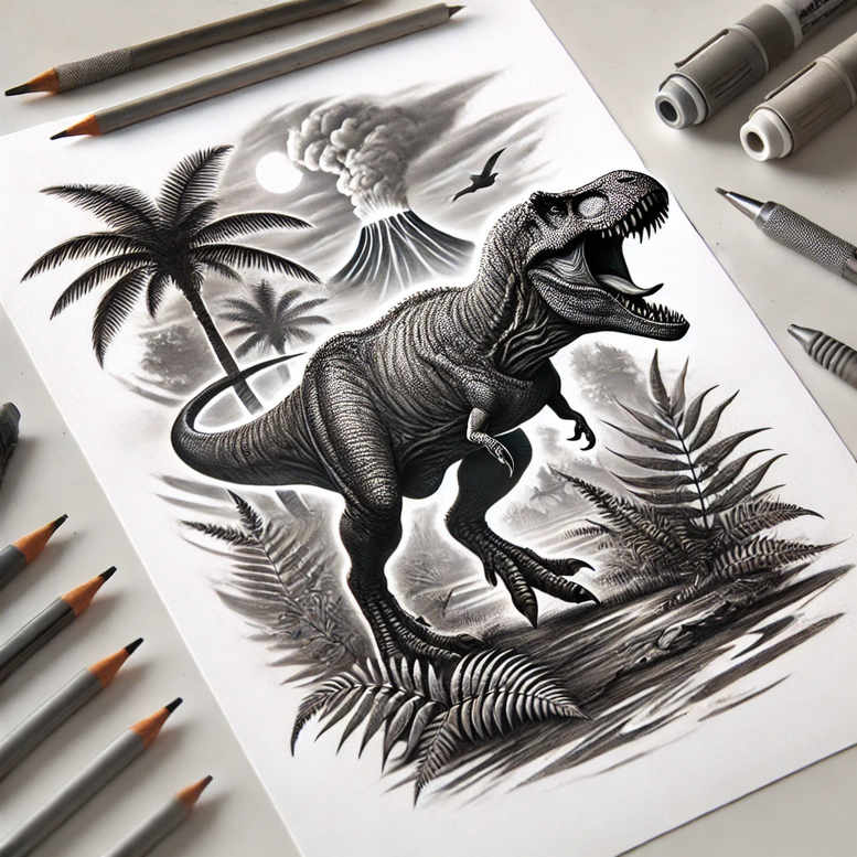 other-animals tattoo design ideas volume effect intricate detail for toe