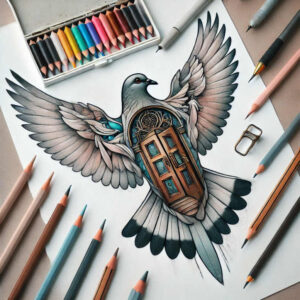 other-animals tattoo design ideas Realism reflection effect scales for lower chest