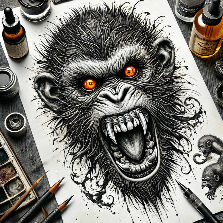 other-dark tattoo design ideas ambiguous space cursed embodying courage