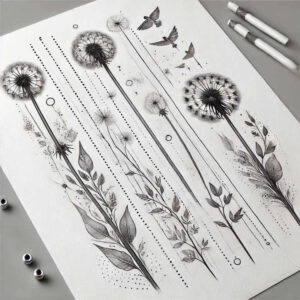 delicate-abstract-patterns – tattoo design ideas free ai generated – lightweight – for-shoulder-blade – Gallery: other-delicate-inkby-ai