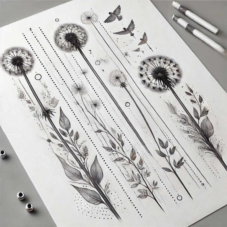 delicate-abstract-patterns – tattoo design ideas free ai generated – lightweight – for-shoulder-blade – Gallery: other-delicate-inkby-ai