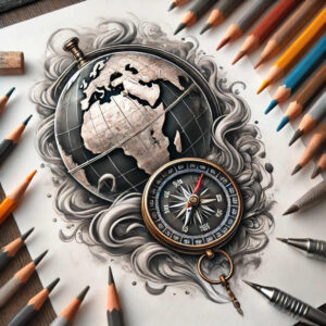 delicate-contour – tattoo design ideas free ai generated – bare – for-behind-ear – Gallery: other-delicate-inkby-ai