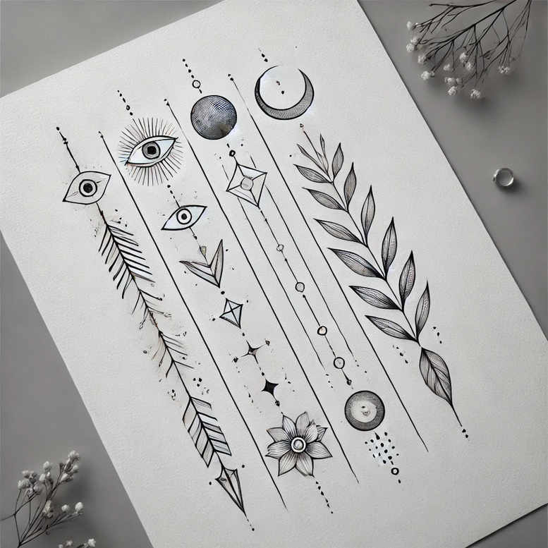 feather-tattoos – tattoo design ideas free ai generated – refined – for-biceps – Gallery: other-delicate-inkby-ai