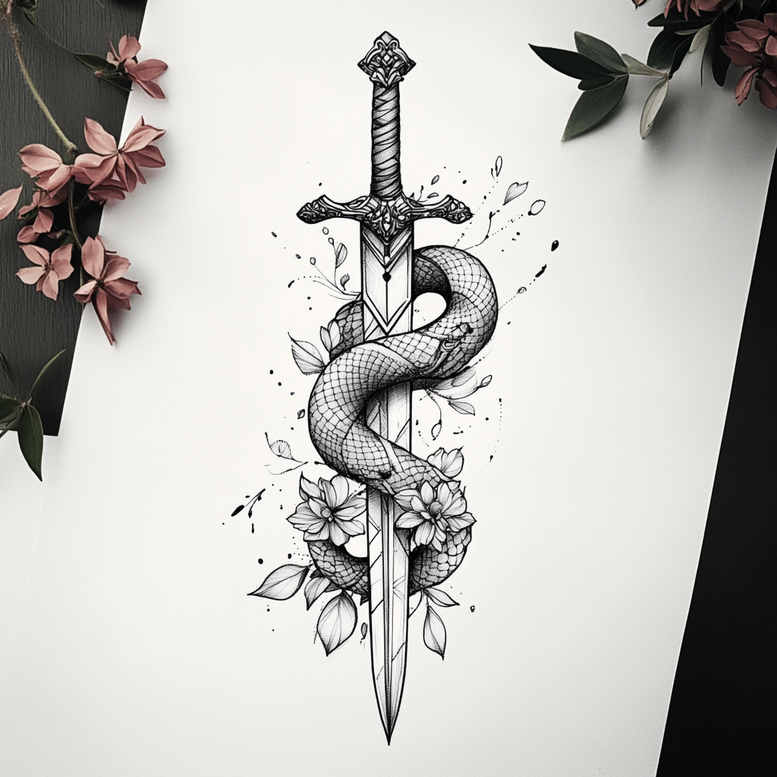 leaf-tattoos – tattoo design ideas free ai generated – pure-motif – for-stomach – Gallery: other-delicate-inkby-ai