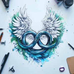 light-geometric-patterns – tattoo design ideas free ai generated – precise – for-scapula – Gallery: other-delicate-inkby-ai