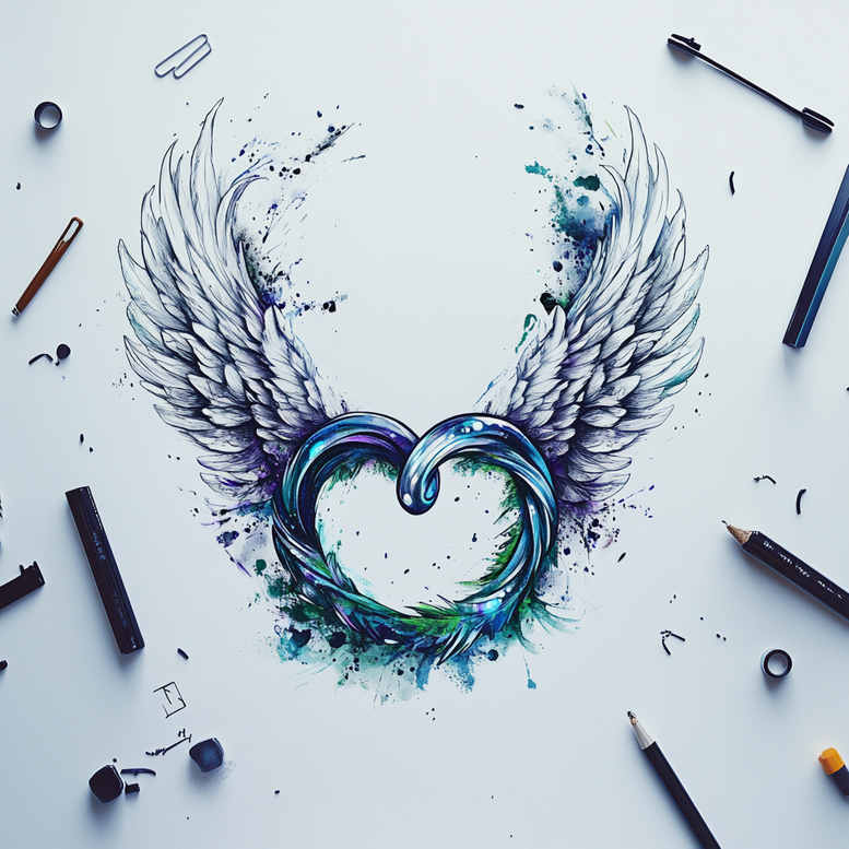 pastel-tattoos – tattoo design ideas free ai generated – open-space – for-arm – Gallery: other-delicate-inkby-ai