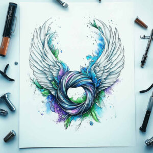 shaded-tattoos – tattoo design ideas free ai generated – discreet-ink – for-upper-shoulder – Gallery: other-delicate-inkby-ai