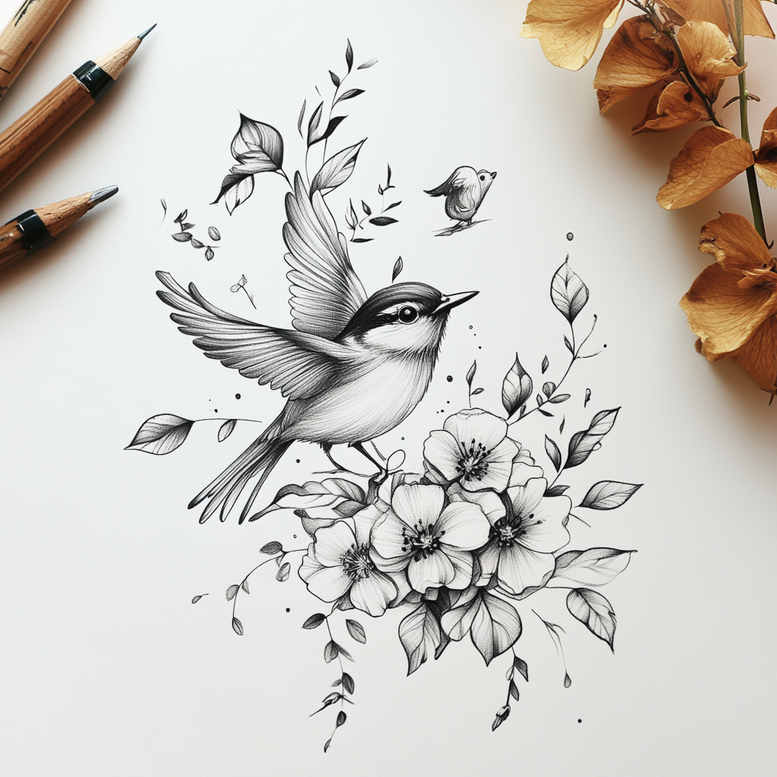 small-element-tattoos – tattoo design ideas free ai generated – thin-script – for-upper-back – Gallery: other-delicate-inkby-ai