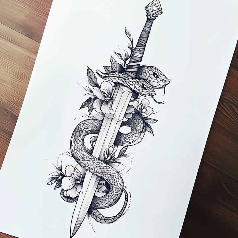 soft-shapes – tattoo design ideas free ai generated – no-background – for-arm – Gallery: other-delicate-inkby-ai
