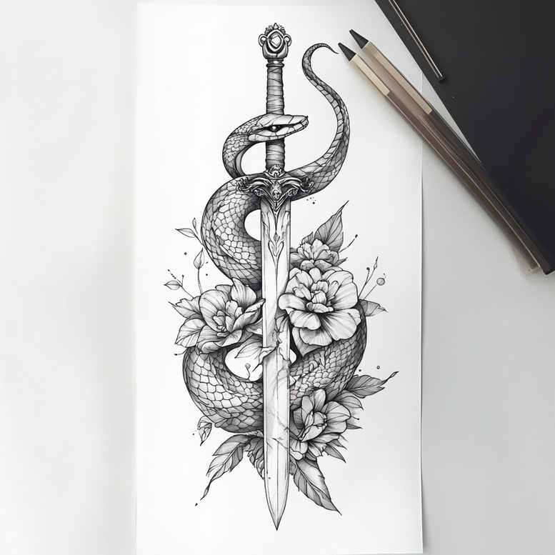 subtle-shading – tattoo design ideas free ai generated – uncluttered – for-chest – Gallery: other-delicate-inkby-ai