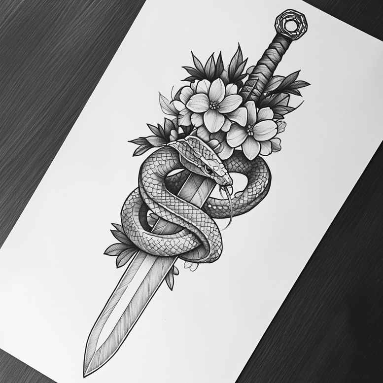 other-delicate tattoo design ideas airy touch flowing symbolising determination
