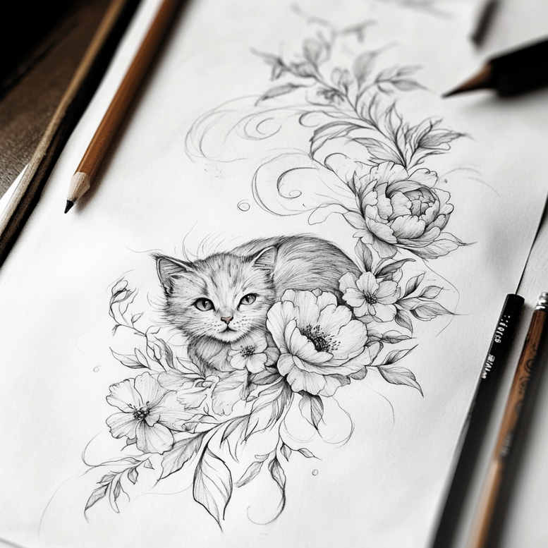 other-delicate tattoo design ideas elemental smooth gradients endurance and power