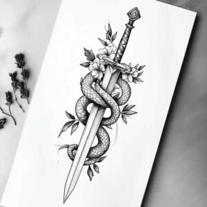 other-delicate tattoo design ideas airy subtle shading symbolising strength