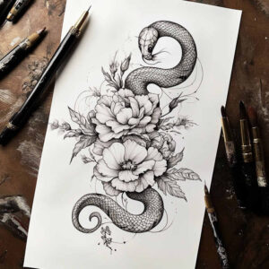 tattoos-with-fine-lines – tattoo design ideas free ai generated – micro-line – for-spine – Gallery: other-delicate-inkby-ai