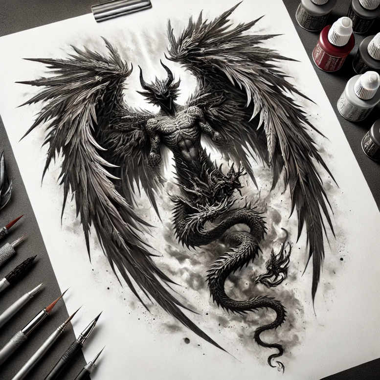 tattoos-with-light-effect – tattoo design ideas free ai generated – pristine – for-upper-arm – Gallery: other-delicate-inkby-ai