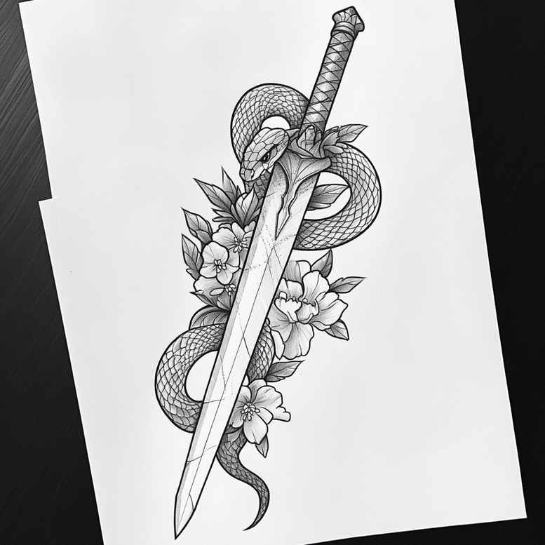 tattoos-with-soft-shading – tattoo design ideas free ai generated – single-color – for-behind-ear – Gallery: other-delicate-inkby-ai
