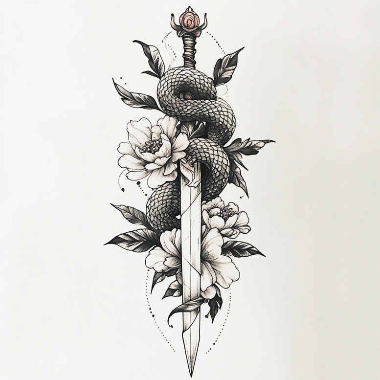 thin-lines – tattoo design ideas free ai generated – nonintrusive – for-spine – Gallery: other-delicate-inkby-ai