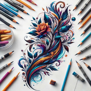 flower-inspiration-tattoo – tattoo design ideas free ai generated – neotraditional-modern-classic – for-outer-arm – Gallery: other-flowers-inkby-ai