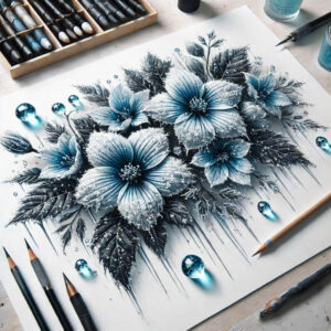 flower-leaf-tattoo – tattoo design ideas free ai generated – surrealism-shadow-play – for-shoulder – Gallery: other-flowers-inkby-ai