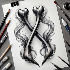 flower-light-tattoo – tattoo design ideas free ai generated – neotraditional-precise-lines – for-calf – Gallery: other-flowers-inkby-ai