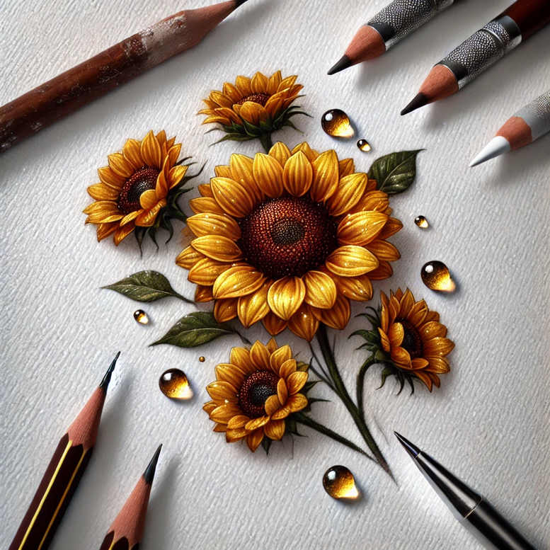flower-love-symbol – tattoo design ideas free ai generated – neotraditional-vibrant-palette – for-shin – Gallery: other-flowers-inkby-ai