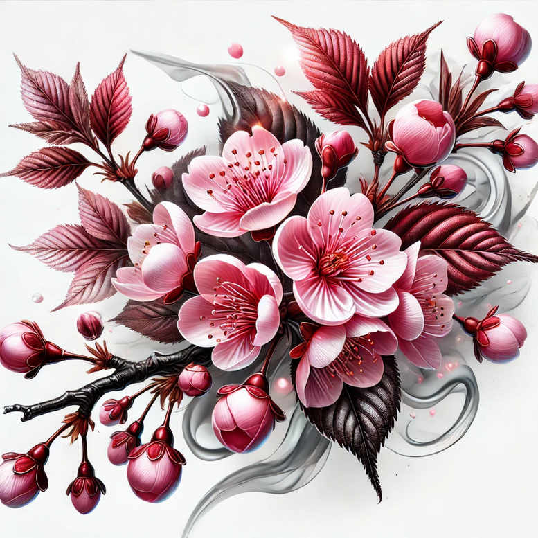 flower-tattoo – tattoo design ideas free ai generated – surrealism-otherworldly – for-scapula – Gallery: other-flowers-inkby-ai