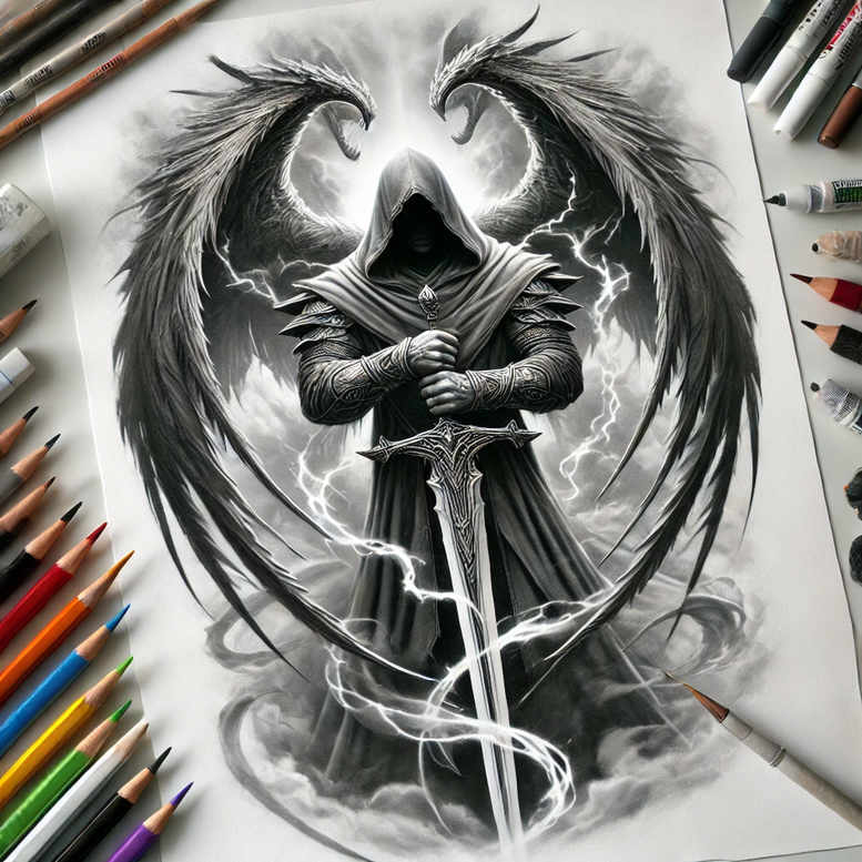 flowers-in-motion – tattoo design ideas free ai generated – realism-hyper-detail – for-upper-chest – Gallery: other-flowers-inkby-ai