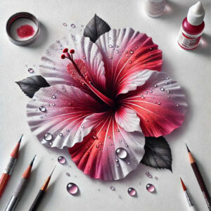 geometric-flowers – tattoo design ideas free ai generated – realism-tactile-shading – for-upper-chest – Gallery: other-flowers-inkby-ai