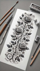 other-flowers tattoo design ideas whisper line delicate layers for back of neck
