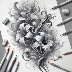 other-flowers tattoo design ideas point minimal intricate for calf