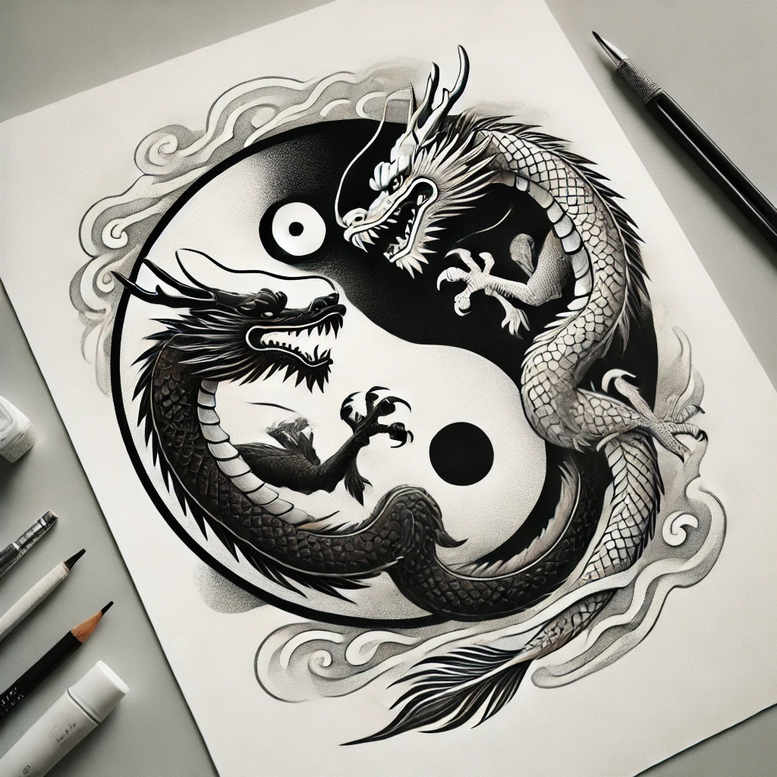 sparse – tattoo design ideas free ai generated – realism-textured-skin – for-scapula – Gallery: other-other-inkby-ai